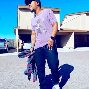 Lucky Brand Burnout collection T-shirt.